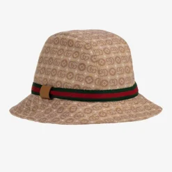 Gucci Hats*Beige GG Cotton Canvas Hat