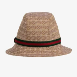 Gucci Hats*Beige GG Cotton Canvas Hat
