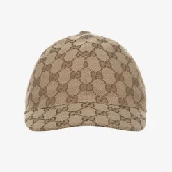 Gucci Hats*Beige GG Logo Canvas Cap