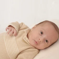 NaturaPura Outfit Sets|Outfit Sets*Beige Knitted Cotton Trouser Set