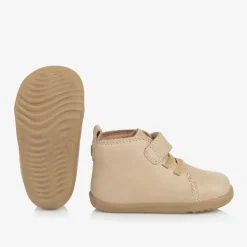 Bobux Step Up First Walkers|First Walkers*Beige Leather First Walker Boots