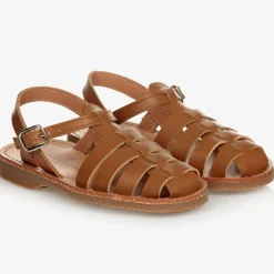 Childrens Classics Sandals*Beige Leather Sandals