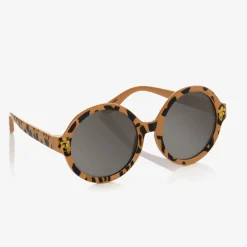 Mini Rodini Clothing Accessories|Clothing Accessories*Beige Leopard Print Round Sunglasses