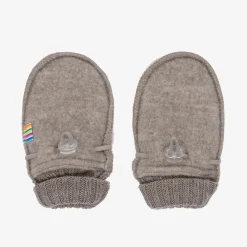 Joha Gloves & Mittens|Gloves & Mittens*Beige Merino Wool Baby Mittens
