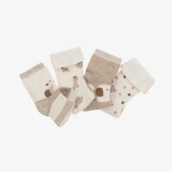 Mayoral Newborn Socks|Socks*Beige Organic Cotton Baby Socks (4 Pack)