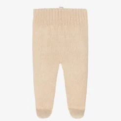 NaturaPura Trousers|Trousers*Beige Organic Cotton-Knit Baby Trousers