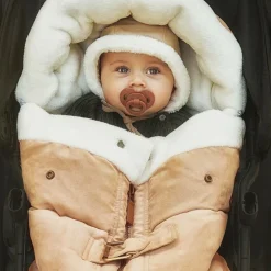 Elodie Footmuffs*Beige Padded Footmuff (95cm)