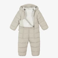Töastie Snowwear|Snowwear*Beige Padded Snowsuit