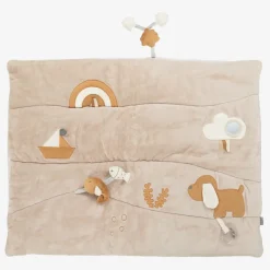 Nattou Toys|Toys*Beige Plush Charlie Playmat (100cm)
