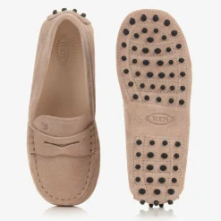 Tods Loafers & Moccasins|Loafers & Moccasins*Beige Suede Leather Gommino Moccasins