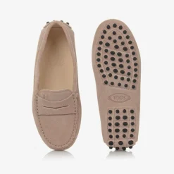 Tods Loafers & Moccasins|Loafers & Moccasins*Beige Suede Leather Moccasins
