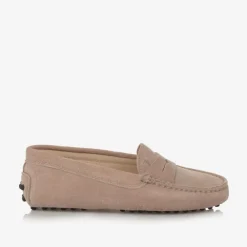 Tods Loafers & Moccasins|Loafers & Moccasins*Beige Suede Leather Moccasins