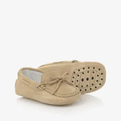 Tods Loafers & Moccasins|Loafers & Moccasins*Beige Suede Leather Pre-Walker Moccasins