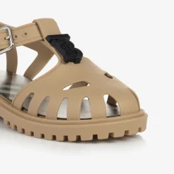 Burberry Jelly Shoes|Jelly Shoes*Beige TB Monogram Jelly Shoes