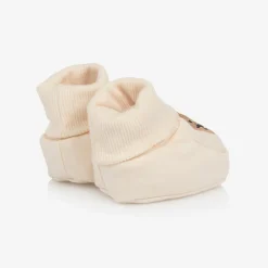 Guess Booties|Booties*Beige Teddy Bear Cotton Booties