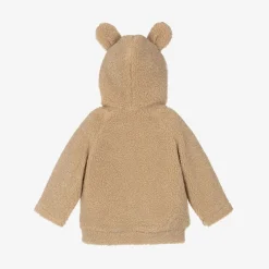Everything Must Change Coats & Jackets|Coats & Jackets*Beige Teddy Fleece Hooded Baby Jacket