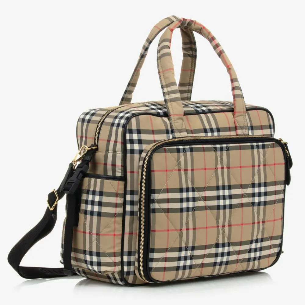 Burberry Gifts*Beige Vintage Check Quilted Changing Bag (43cm)