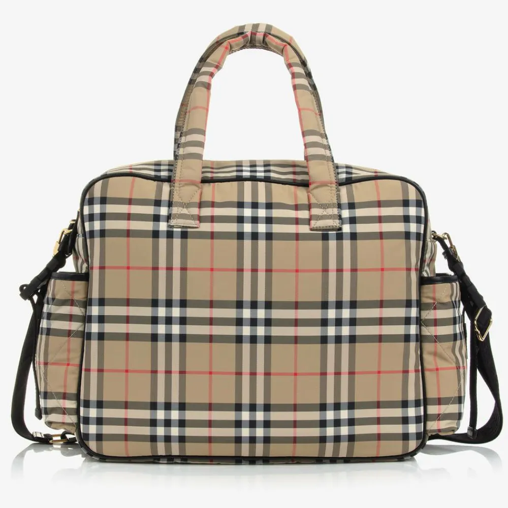 Burberry Gifts*Beige Vintage Check Quilted Changing Bag (43cm)