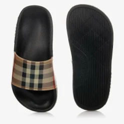 Burberry Sliders|Sliders*Beige Vintage Check Sliders