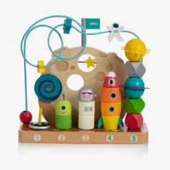 Vilac Gifts*Beige Wooden Space Counting Set (27cm)