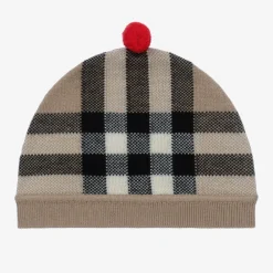 Burberry Gifts*Beige Wool & Cashmere Baby Hat