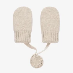 Jamiks Gloves & Mittens|Gloves & Mittens*Beige Wool & Cashmere Baby Mittens