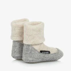 Falke Gifts|Socks*Beige Wool Slipper Socks