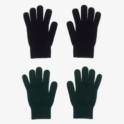 Molo Gloves & Mittens|Gloves & Mittens*Black & Green Knitted Gloves (2 Pack)