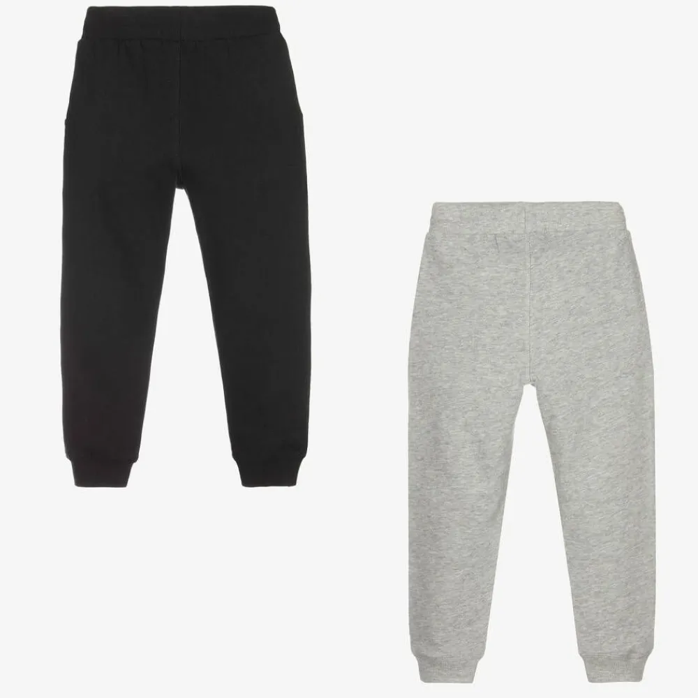 Minymo Trousers*Black & Grey Cotton Joggers (2 Pack)