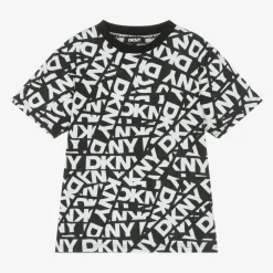 DKNY Tops*Black & White Cotton T-Shirt