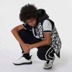 DKNY Coats & Jackets*Black & White Reversible Hooded Gilet