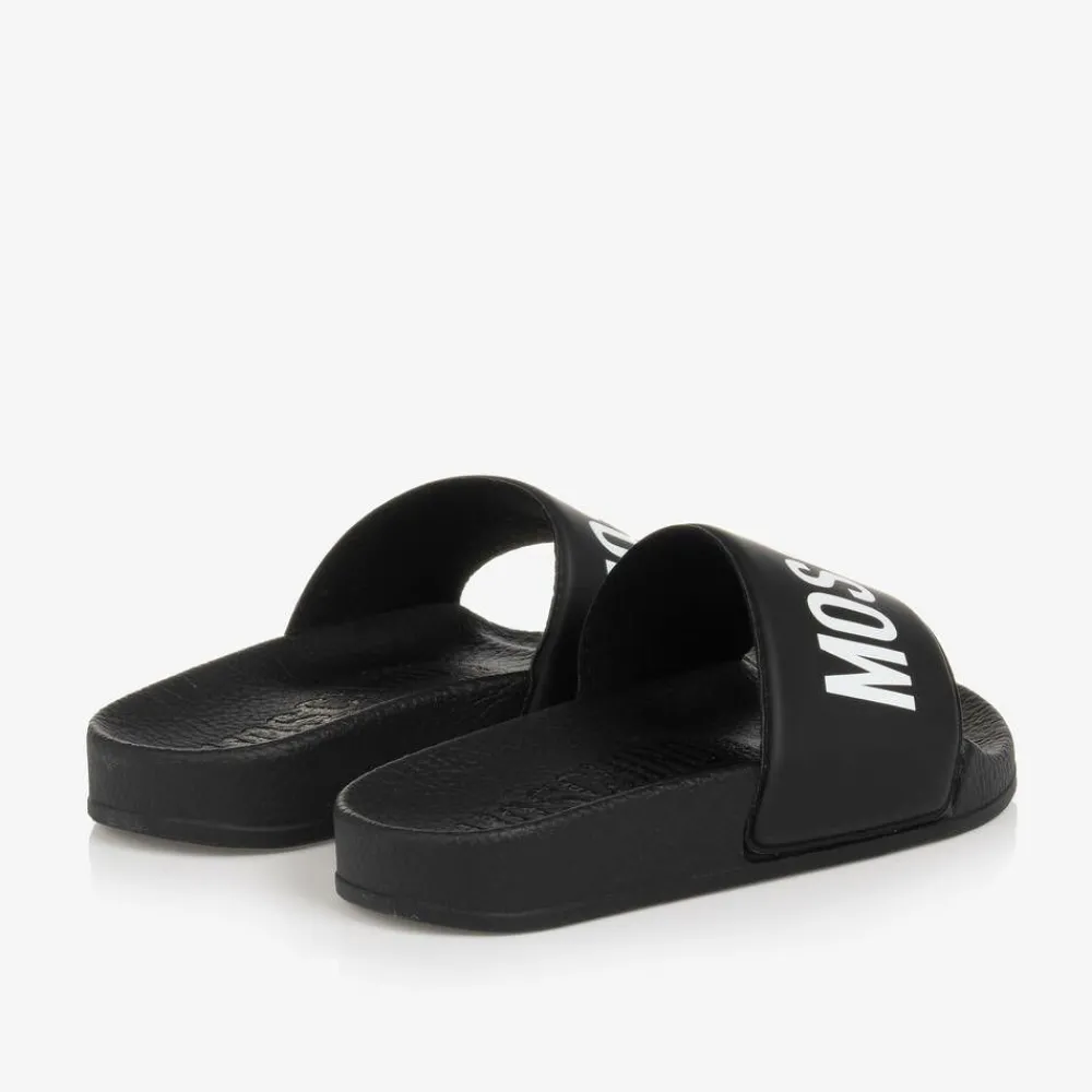 Moschino Kid-Teen Sliders|Sliders*Black & White Sliders