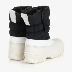 Roarsome Snow Boots|Snow Boots*Black & White Waterproof Snow Boots