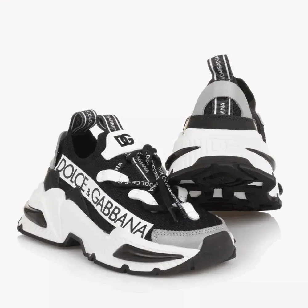 Dolce amp; Gabbana Trainers|Trainers*Black Airmaster Low-Top Sock Trainers