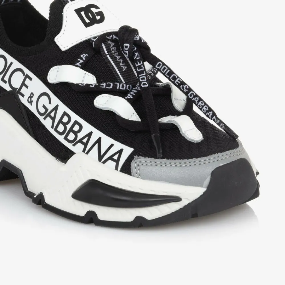 Dolce amp; Gabbana Trainers|Trainers*Black Airmaster Low-Top Sock Trainers