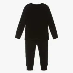 Roarsome Snowwear|Snowwear*Black Bamboo Jersey Base Layer Set