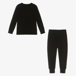Roarsome Snowwear|Snowwear*Black Bamboo Jersey Base Layer Set