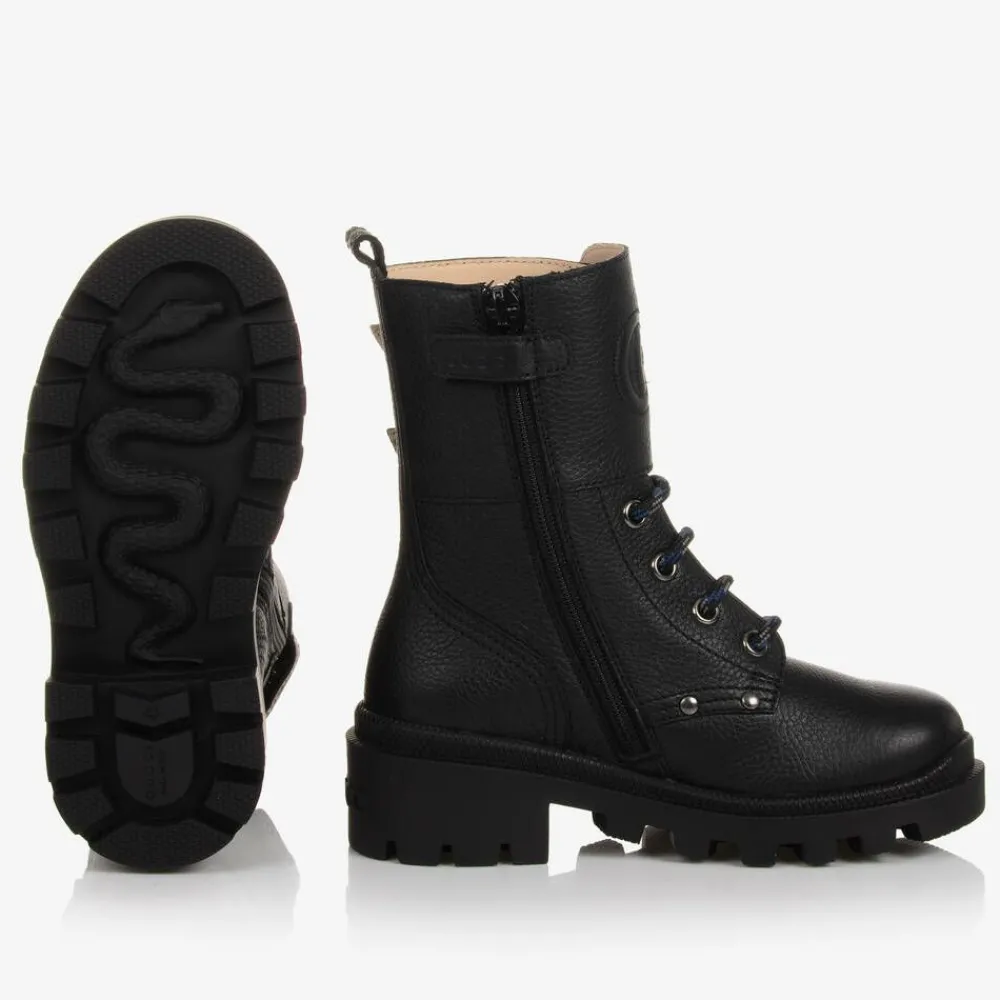 Gucci Boots*Black Chunky Leather Boots