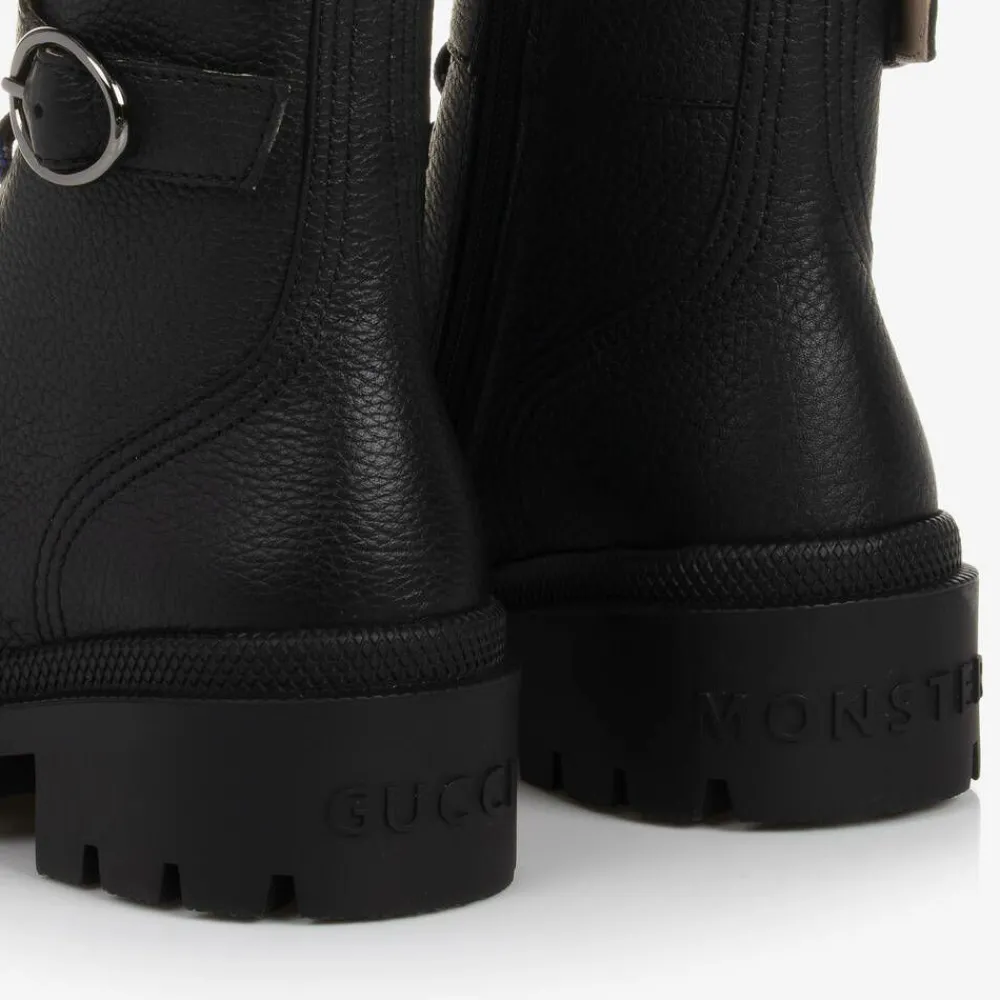 Gucci Boots*Black Chunky Leather Boots