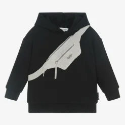 MARC JACOBS Tops*Black Cotton Biker Belt Bag Hoodie