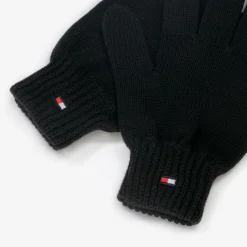 Tommy Hilfiger Gloves & Mittens|Gloves & Mittens*Black Cotton Knit Flag Gloves