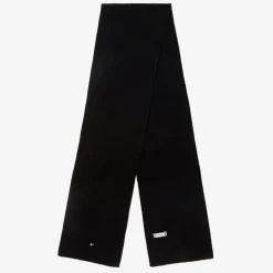 Tommy Hilfiger Scarves|Scarves*Black Cotton Knit Flag Logo Scarf