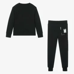 Moschino Kid-Teen Tracksuits|Tracksuits*Black Cotton M Logo Tracksuit
