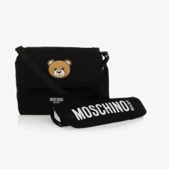 Moschino Baby Gifts*Black Cotton Teddy Bear Changing Bag (49cm)