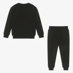 Moschino Kid-Teen Tracksuits|Tracksuits*Black Cotton Tracksuit