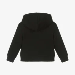 Burberry Tops*Black Cotton Zip-Up Top