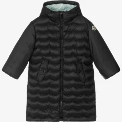 Moncler Enfant Coats & Jackets*Black Down Padded Puffer Coat