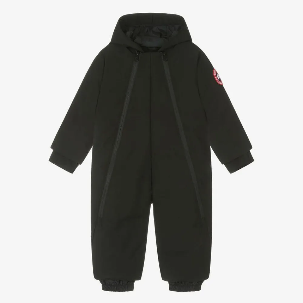 Canada Goose Snowwear*Black Down-Filled Baby Snowsuit