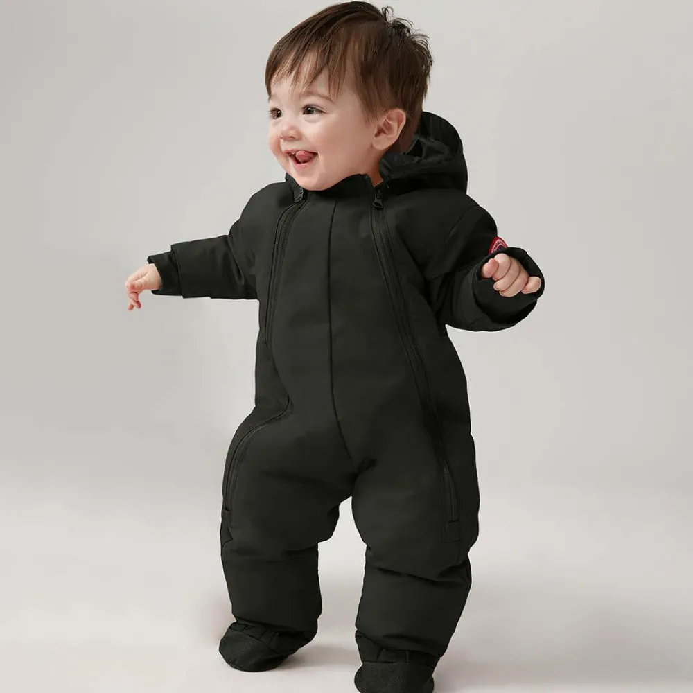 Canada Goose Snowwear*Black Down-Filled Baby Snowsuit