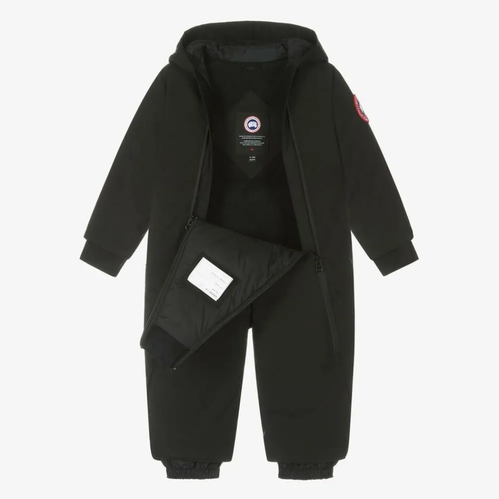 Canada Goose Snowwear*Black Down-Filled Baby Snowsuit